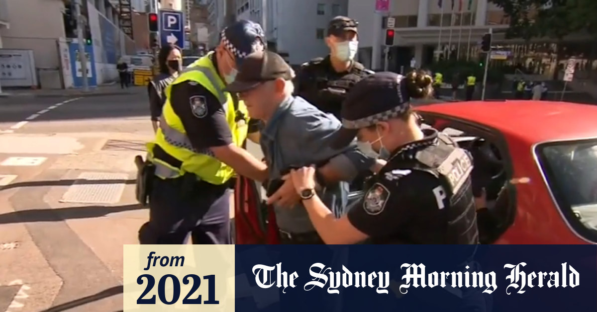 Video Police arrest Queensland lockdown protesters in early morning blitz